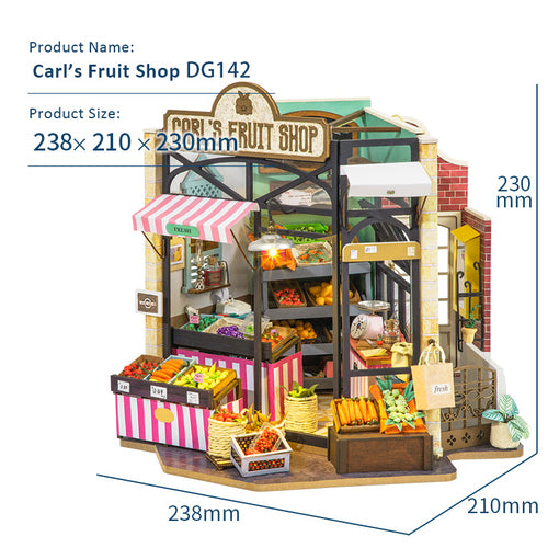 Rolife Wooden Model - Happy Corner Carl's Fruit Shop