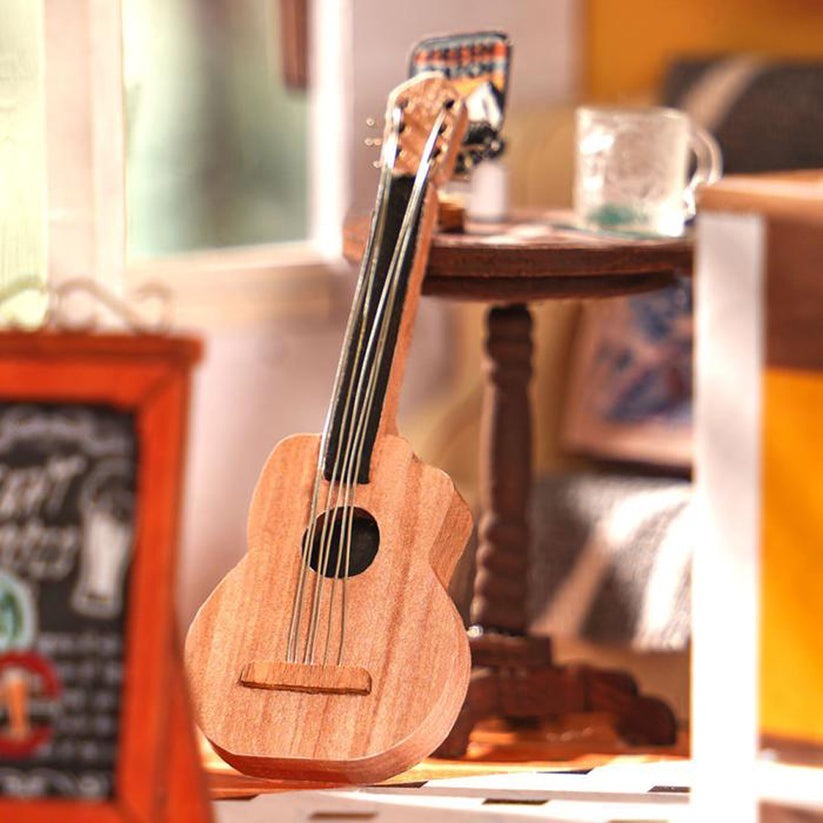 Rolife Wooden Model - DIY Miniature House Light Music Bar