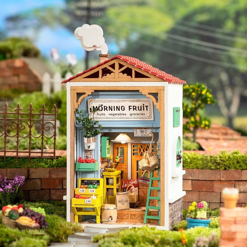 Rolife Wooden Model - DIY Miniature House Morning Fruit Store