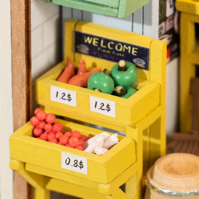 Rolife Wooden Model - DIY Miniature House Morning Fruit Store