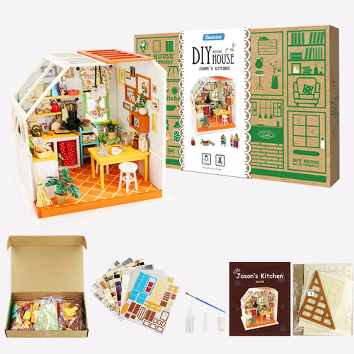 Rolife Wooden Model - DIY Minature House Jason's Kitchen