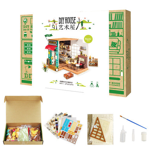Rolife Wooden Model - DIY Minature House Simon's Coffee