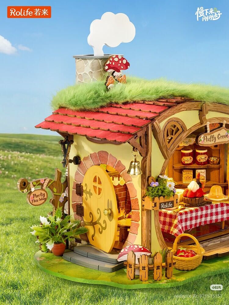 Rolife Wooden Model - DIY Miniature House Fluffy Grove