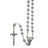 Rosary Beads Silver Plated Metal 5mm