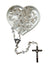 Heart-Shaped Rosary - Clear