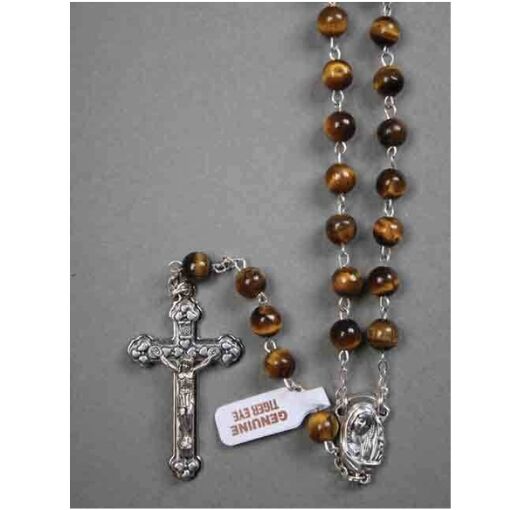 Rosary Beads Precious Stone - Tiger Eye