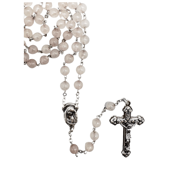 Rosary Beads Precious Stone - Rose Quartz