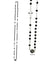 Rosary Crystal Necklace - Black