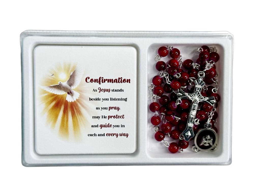Rosary and Plaque Set - Confirmation