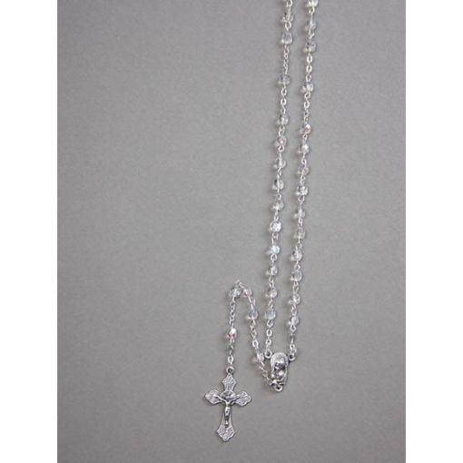 Rosary Beads Crystal Ab 4mm - Crystal