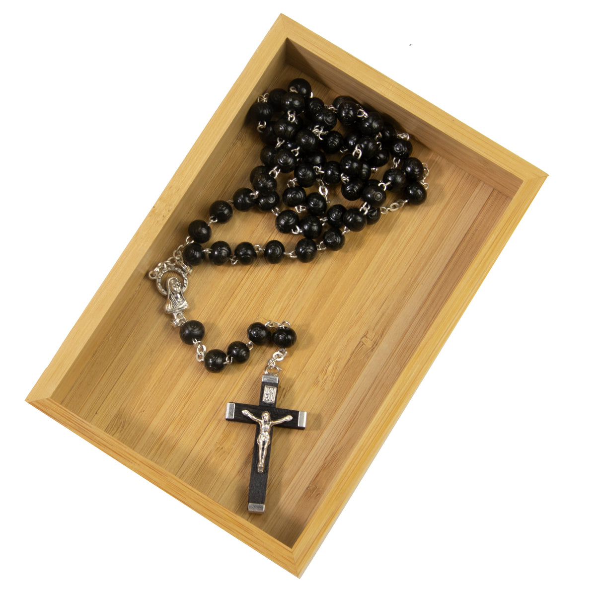 Rosary Beads Wooden 8mm - Black
