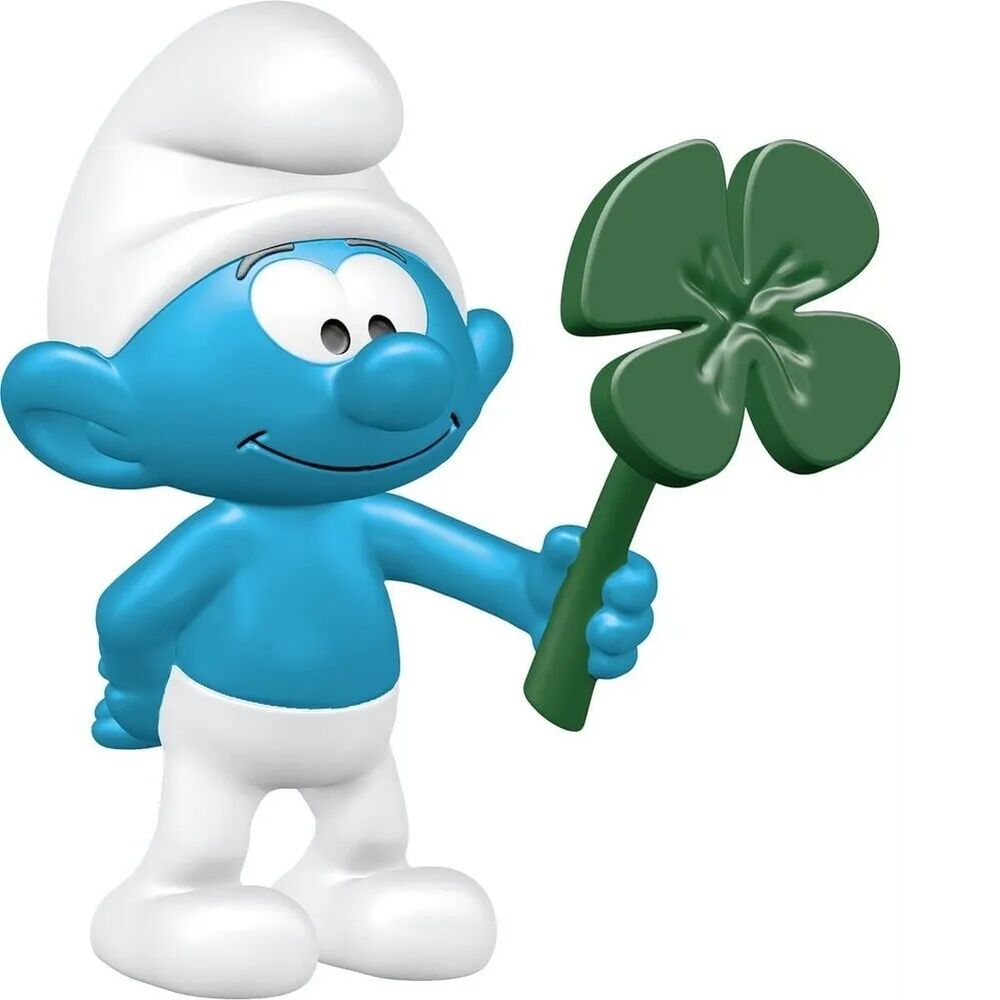 Schleich The Smurfs - Smurf With Clover Leaf