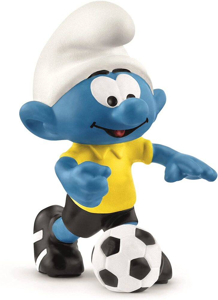 Schleich The Smurfs - Football Smurf With Ball
