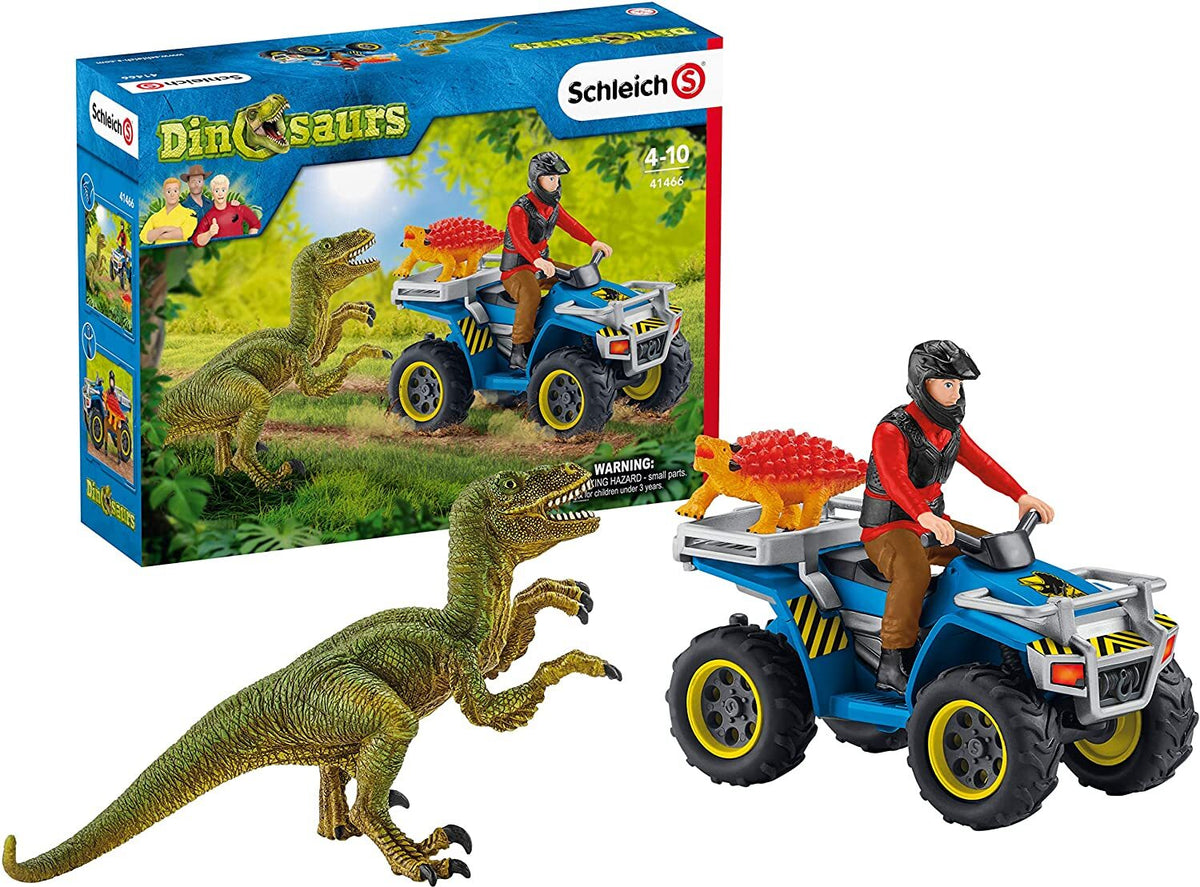 Schleich Dinosaurs - Quad Escape From Velociraptor