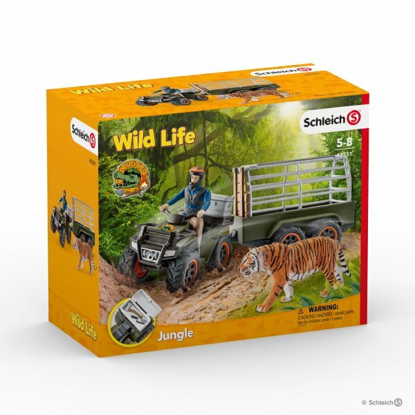 Schleich Wild Life - Quad Bike with Trailer and Ranger