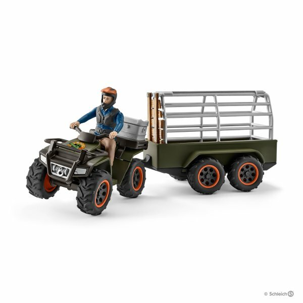 Schleich Wild Life - Quad Bike with Trailer and Ranger
