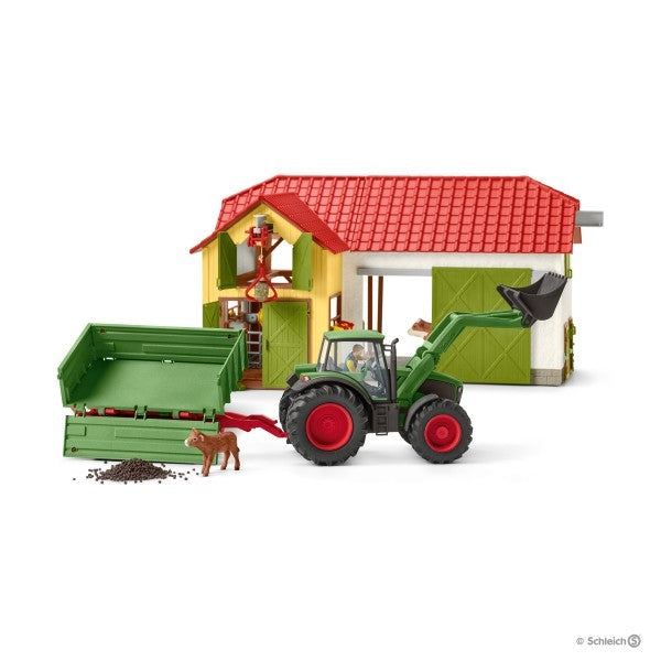 Schleich Farm World - Tractor With Trailer