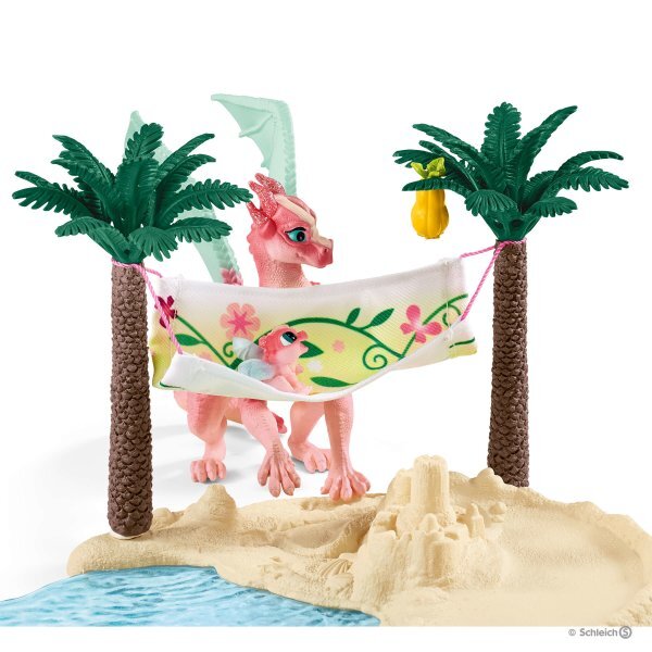 Schleich Bayala - Treasure Island With Dragon Mama And Dragon Baby