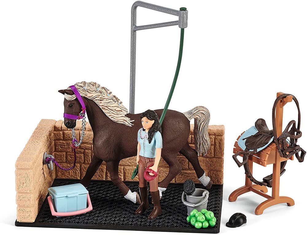Schleich Horse Club - Washing Area With Emily & Luna