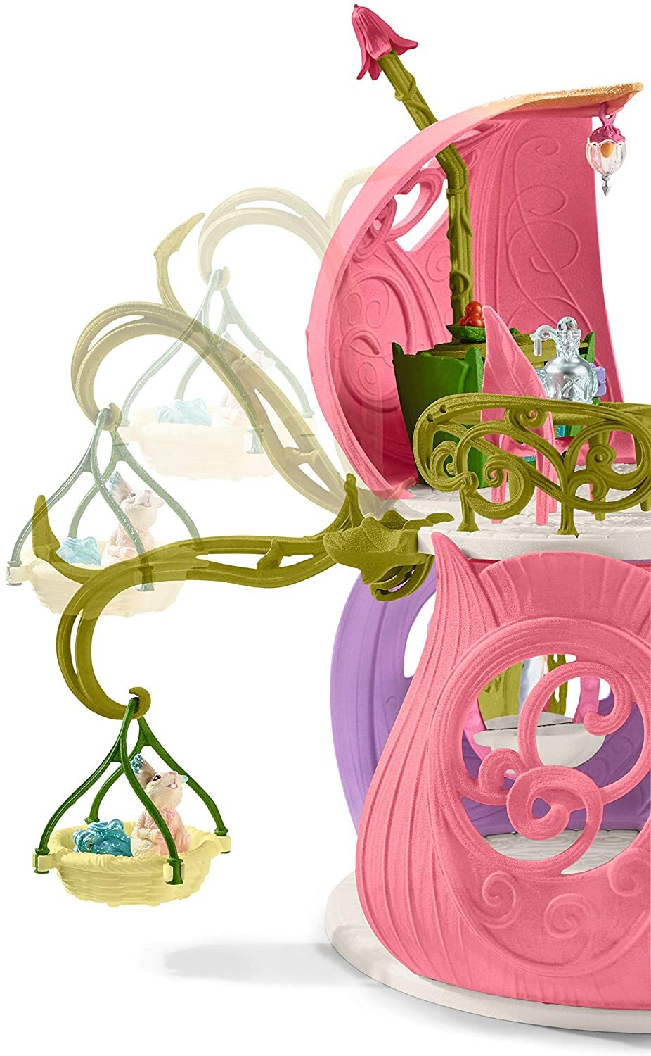 Schleich Bayala - Glittering Flower House with Unicorns, Lake and Stable