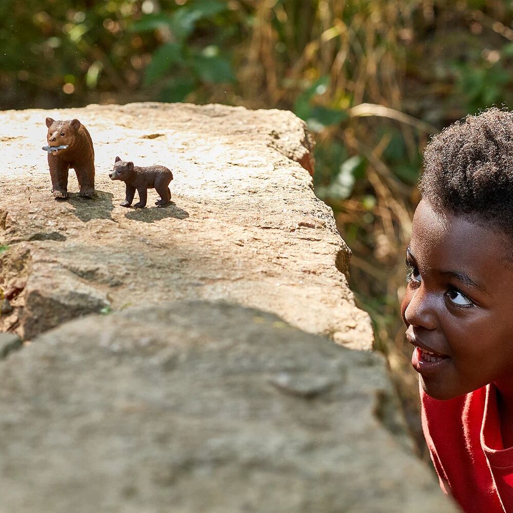 Schleich Wild Life - Grizzly Bear Mother with Cub