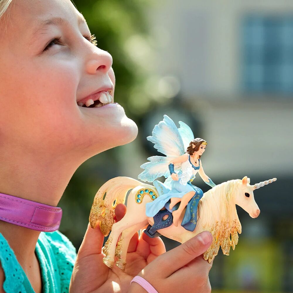 Schleich Bayala - Eyela Riding On Golden Unicorn