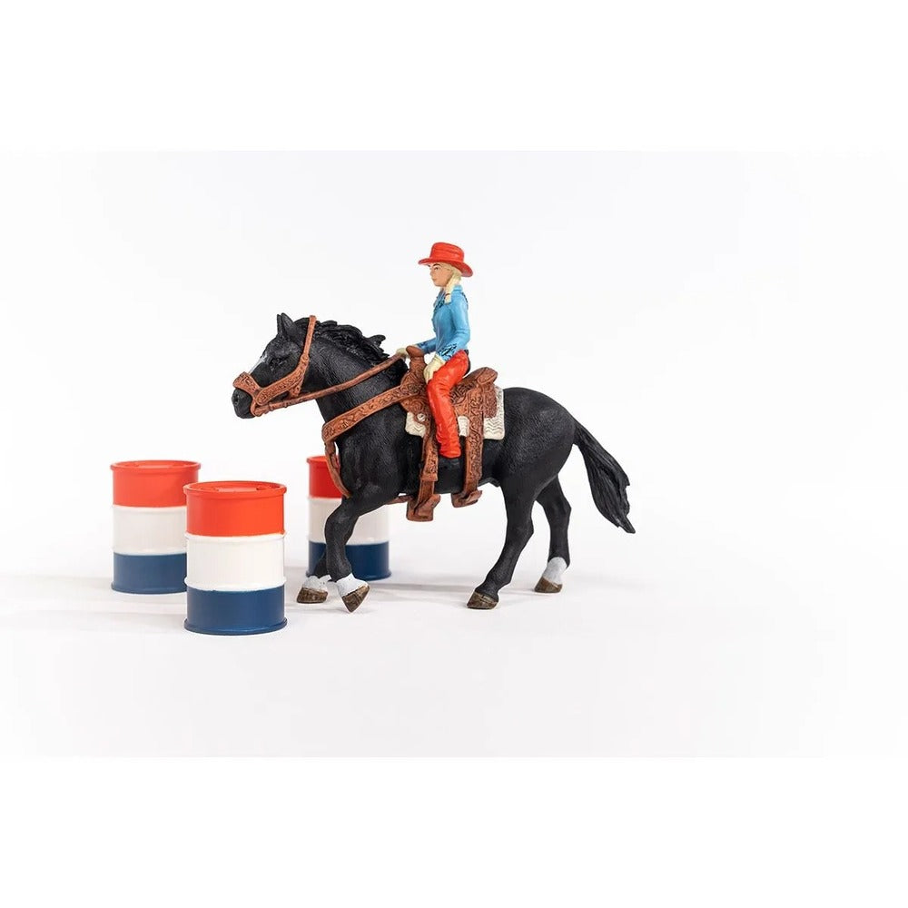 Schleich Farm World - Cowgirl Barrel Racing Fun