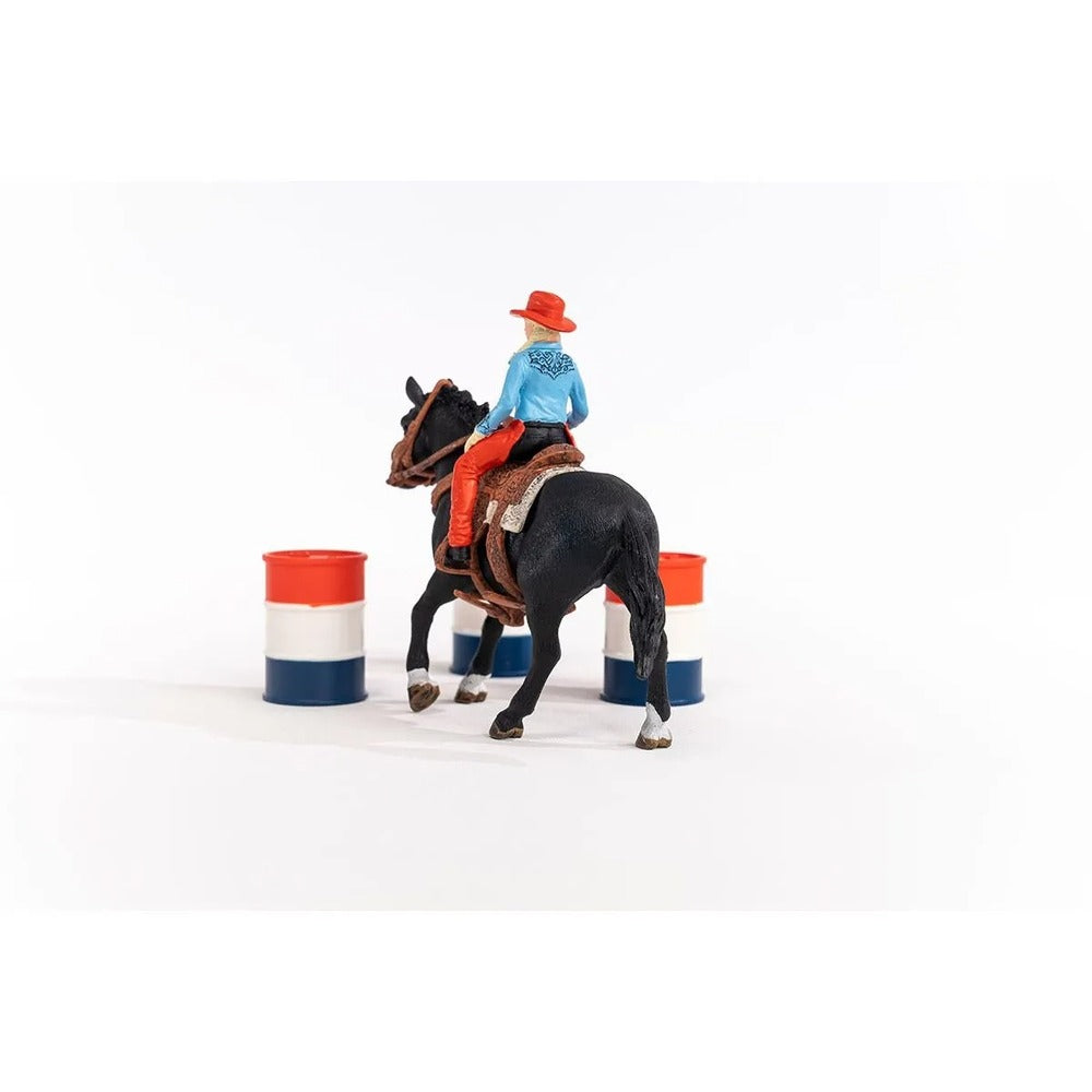Schleich Farm World - Cowgirl Barrel Racing Fun