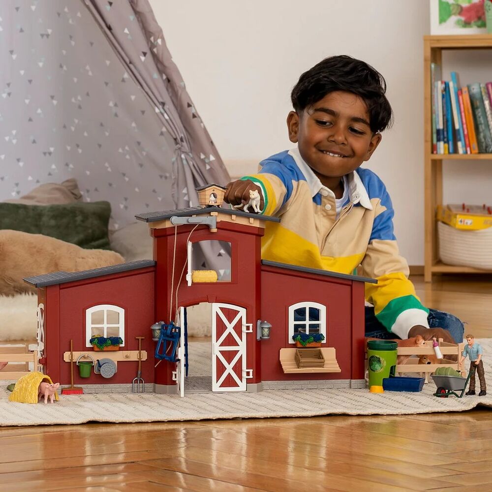 Schleich Farm World - Large Barn with Animals and Accessories