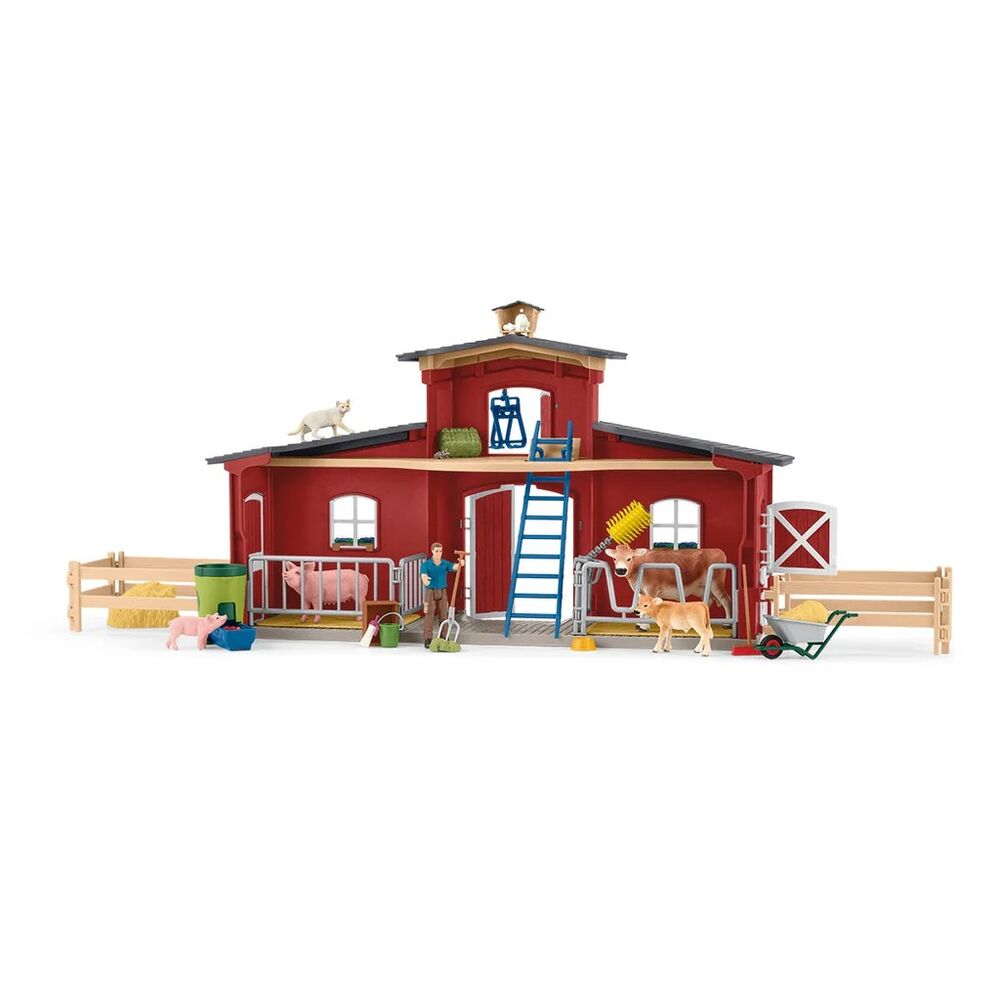 Schleich Farm World - Large Barn with Animals and Accessories