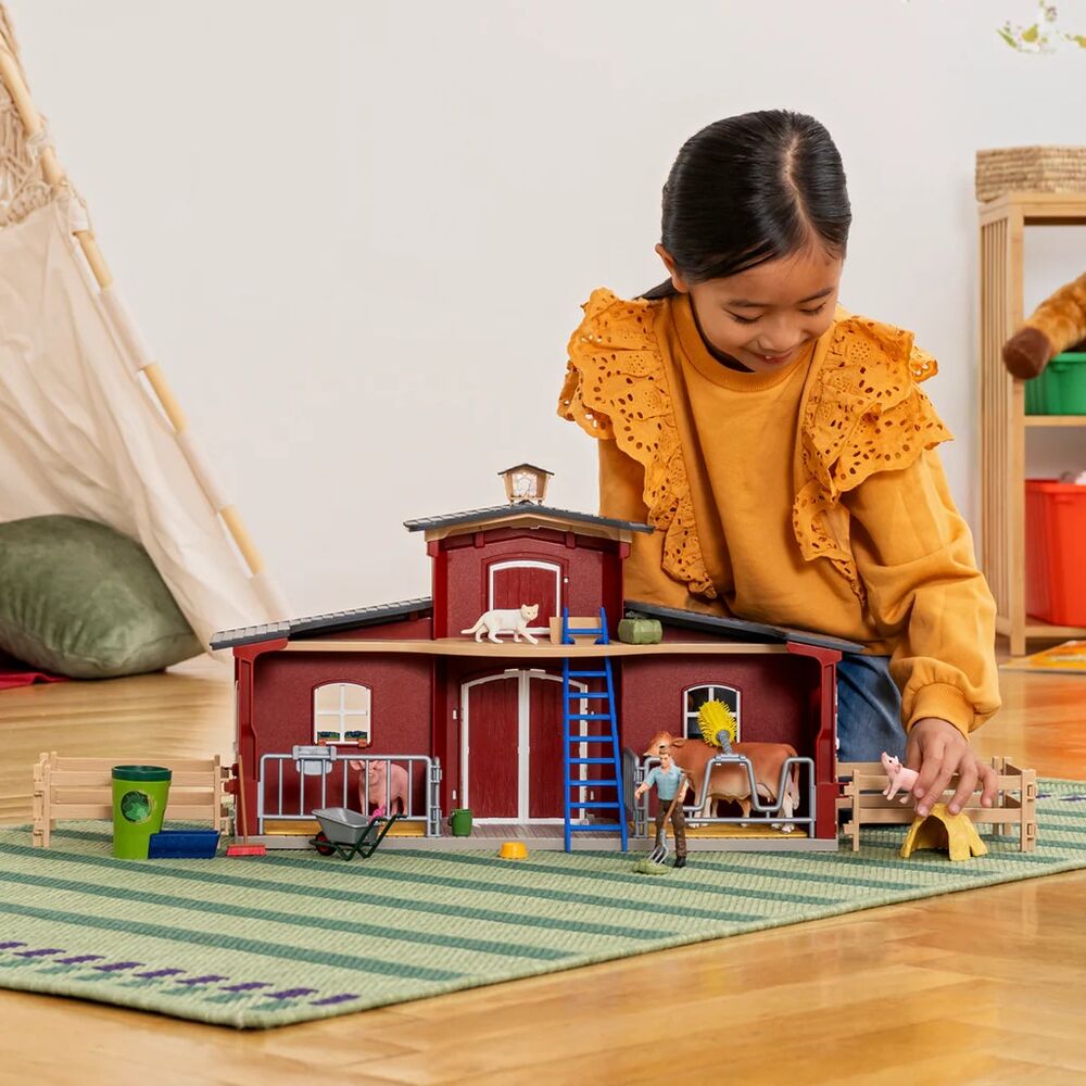 Schleich Farm World - Large Barn with Animals and Accessories