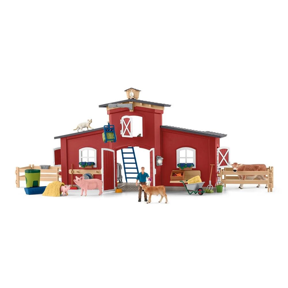 Schleich Farm World - Large Barn with Animals and Accessories