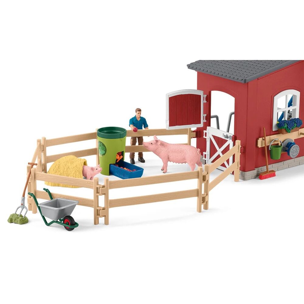 Schleich Farm World - Large Barn with Animals and Accessories