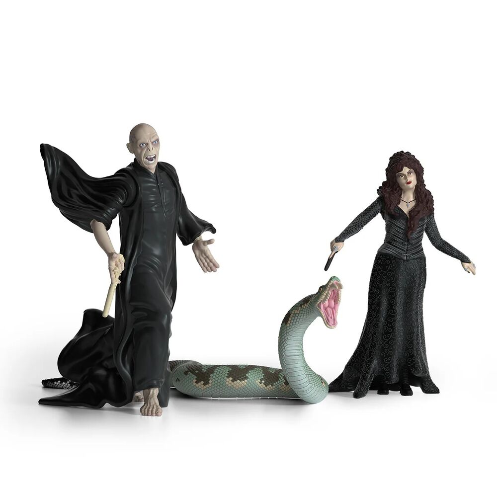 Schleich Harry Potter Wizarding World - Lord Voldemort with Nagini and Bellatrix