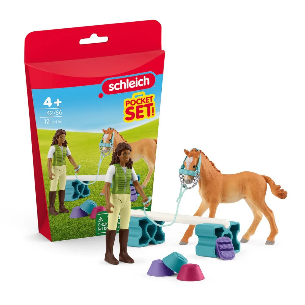 Schleich Horse Club - Horse Training Playset with Tennessee Walker Foal