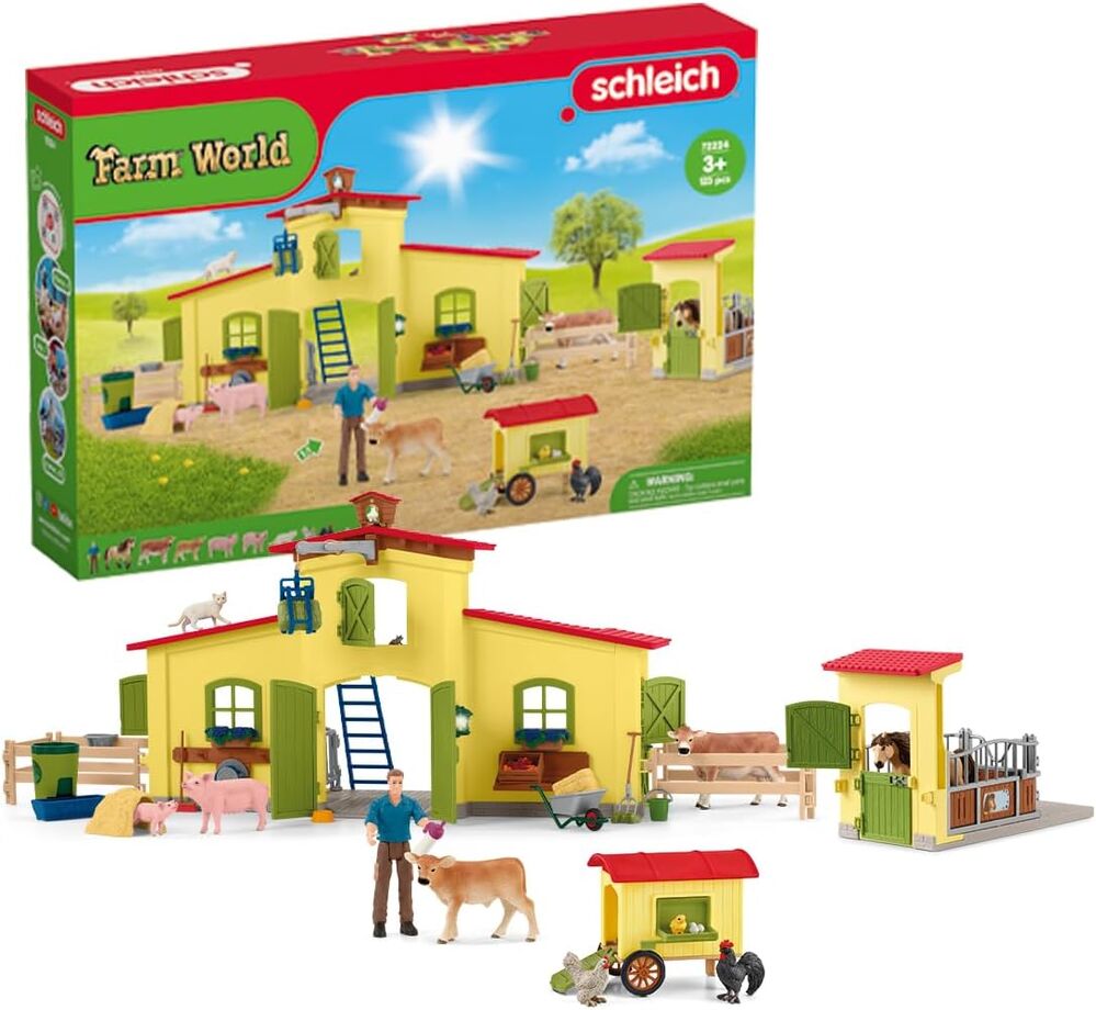 Schleich Farm World - Farm with Chicken Coop and Horse Box
