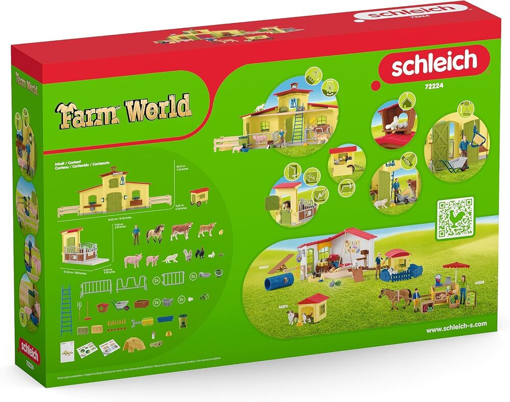 Schleich Farm World - Farm with Chicken Coop and Horse Box