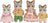 Sylvanian Families - Striped Cat Family