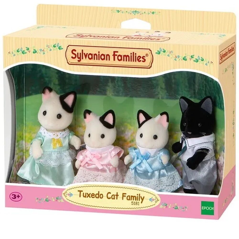 Sylvanian Families - Tuxedo Cat Family