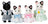 Sylvanian Families - Tuxedo Cat Family