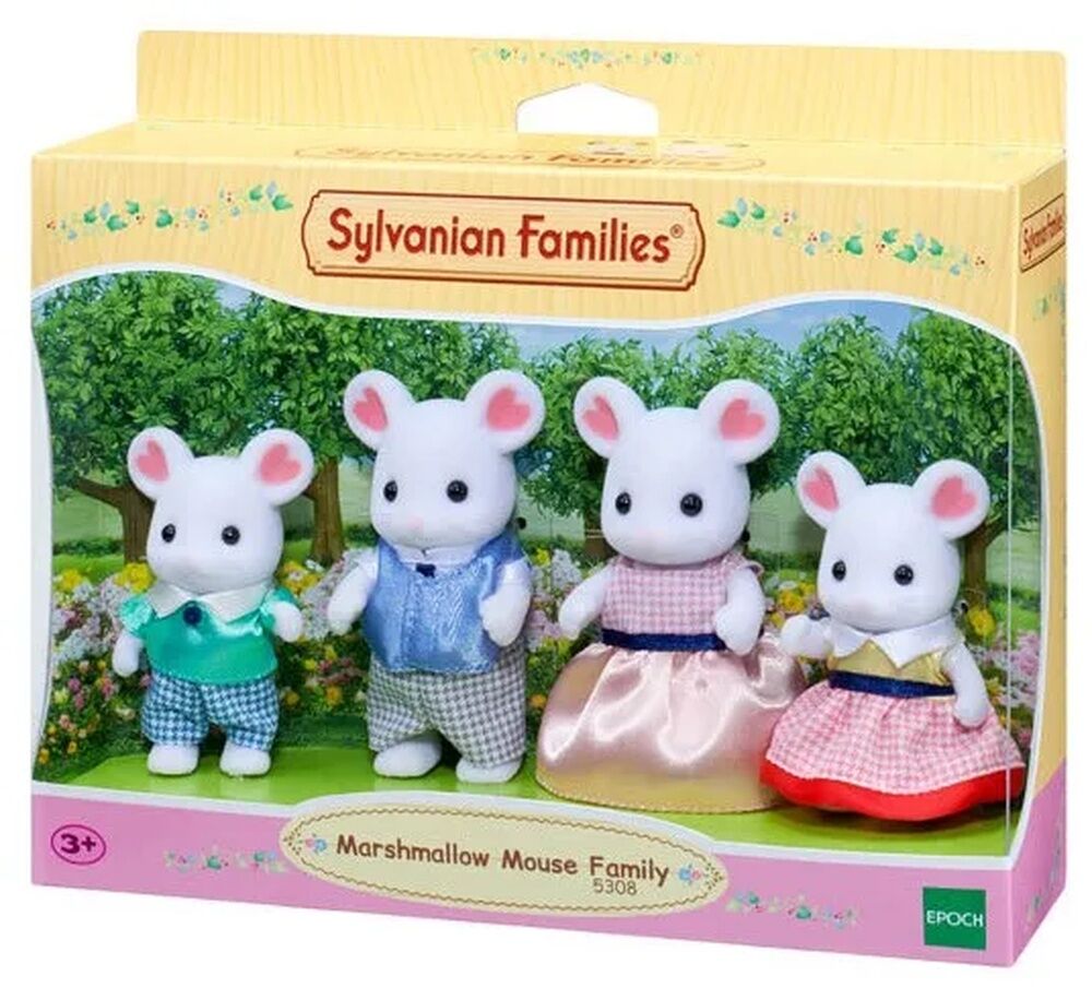 Sylvanian Families - Marshmallow Mouse Family