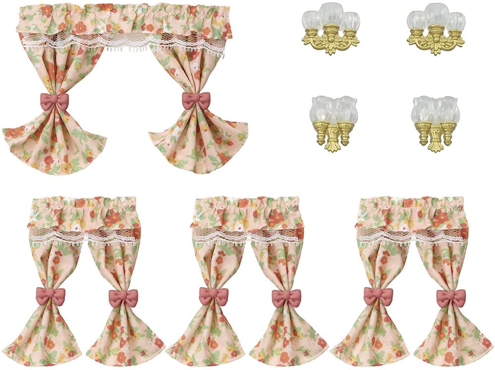 Sylvanian Families - Wall Lamps And Curtains Set