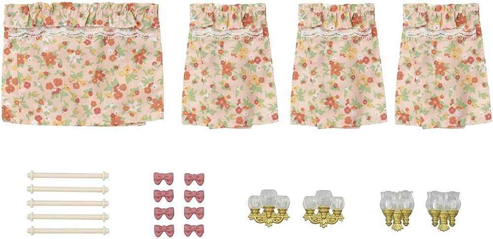 Sylvanian Families - Wall Lamps And Curtains Set