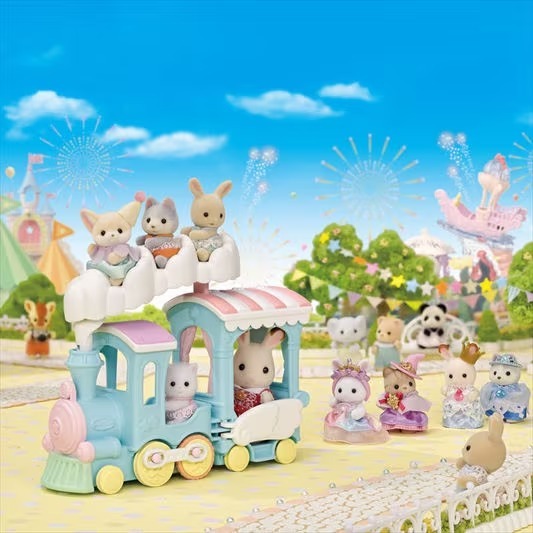 Sylvanian Families - Floating Cloud Rainbow Train