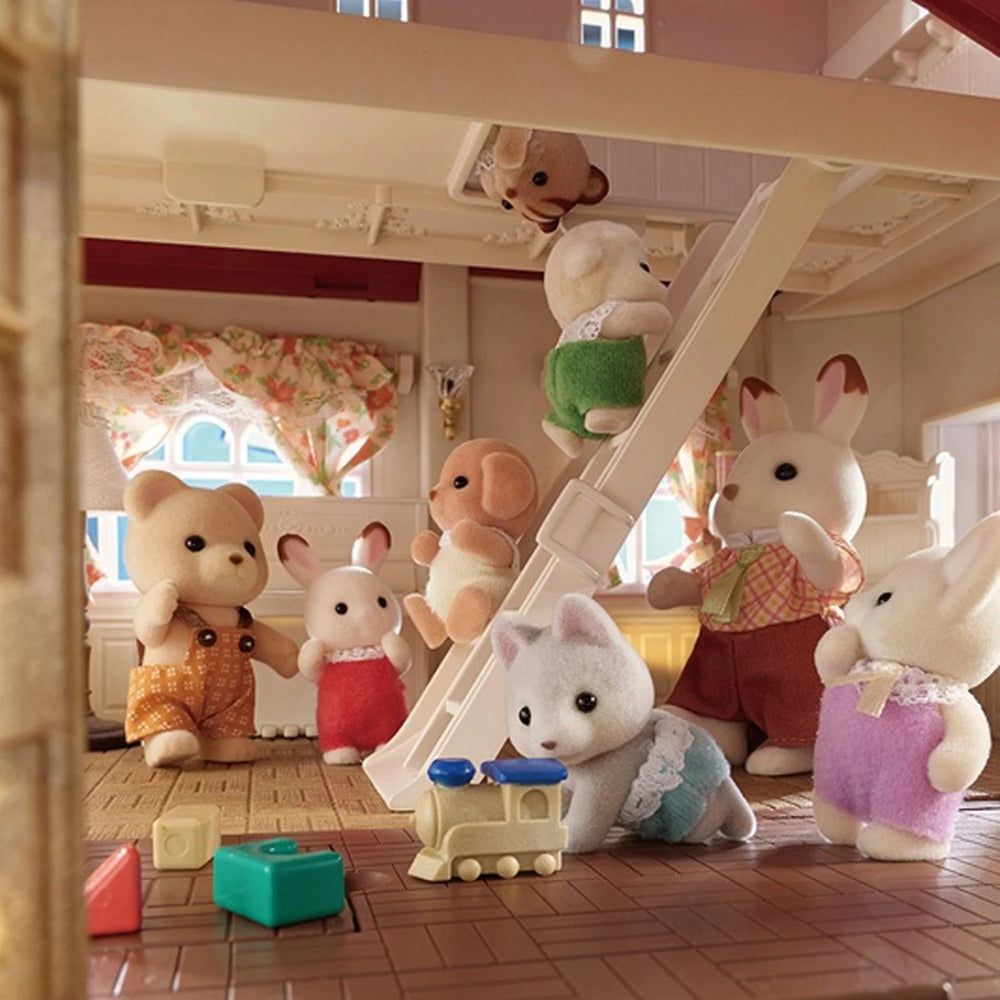 Sylvanian Families - Red Roof Country Home With Secret Attic Playroom