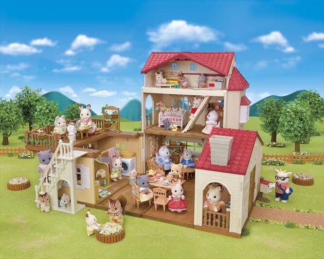 Sylvanian Families - Red Roof Country Home Secret Attic Playroom Gift Set