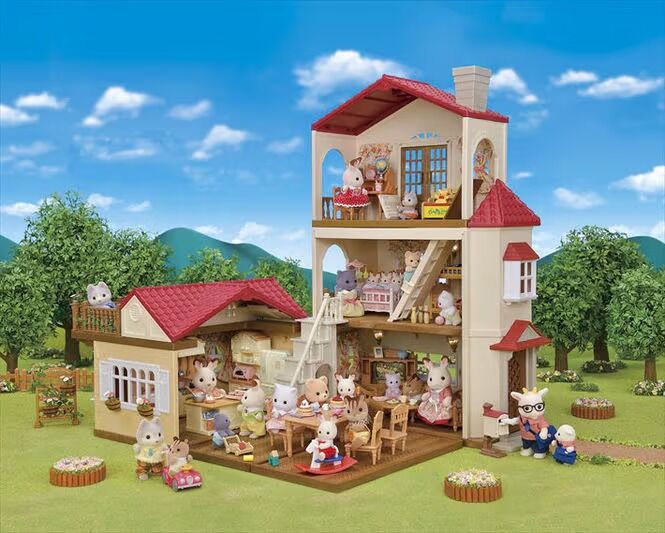 Sylvanian Families - Red Roof Country Home Secret Attic Playroom Gift Set