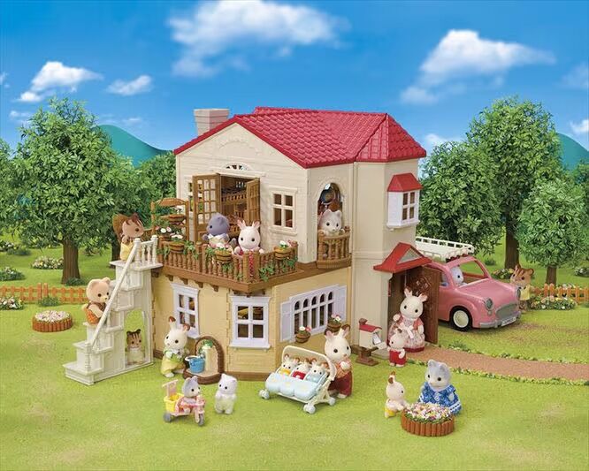 Sylvanian Families - Red Roof Country Home Secret Attic Playroom Gift Set