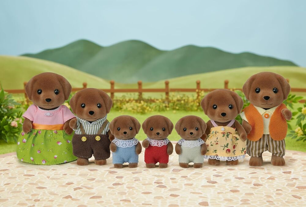 Sylvanian Families - Chocolate Labrador Family
