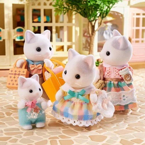 Sylvanian Families - Latte Cat Family